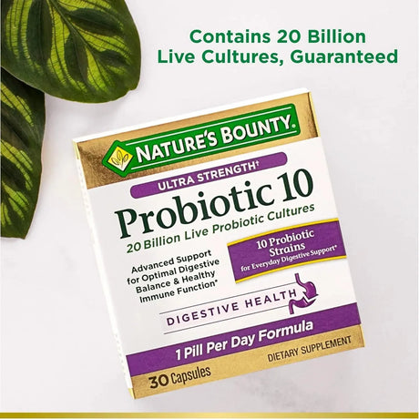 NATURE'S BOUNTY - Nature’s Bounty Probiotic 10 30 Capsulas - The Red Vitamin MX - Suplementos Alimenticios - {{ shop.shopifyCountryName }}