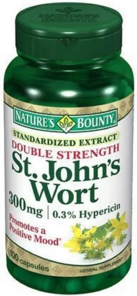 NATURE'S BOUNTY - Nature's Bounty St. John's Wort 300Mg. 100 Capsulas - The Red Vitamin MX - Suplementos Alimenticios - {{ shop.shopifyCountryName }}