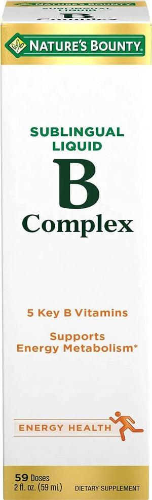 NATURE'S BOUNTY - Nature's Bounty Vitamin B Complex Sublingual Liquid 2 Fl. Oz. - The Red Vitamin MX - Suplementos Alimenticios - {{ shop.shopifyCountryName }}