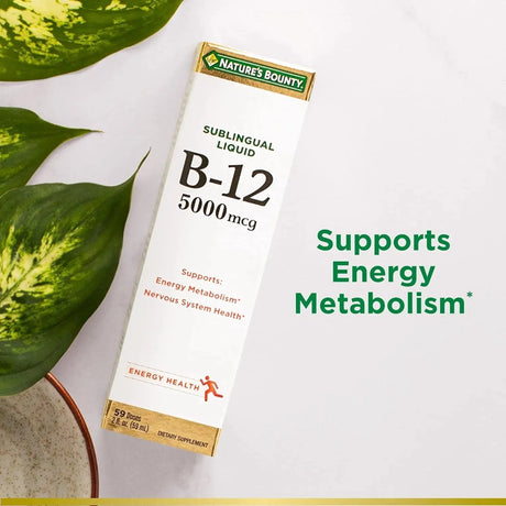 NATURE'S BOUNTY - Nature's Bounty Vitamin B12 5000mcg 59Ml. - The Red Vitamin MX - Suplementos Alimenticios - {{ shop.shopifyCountryName }}