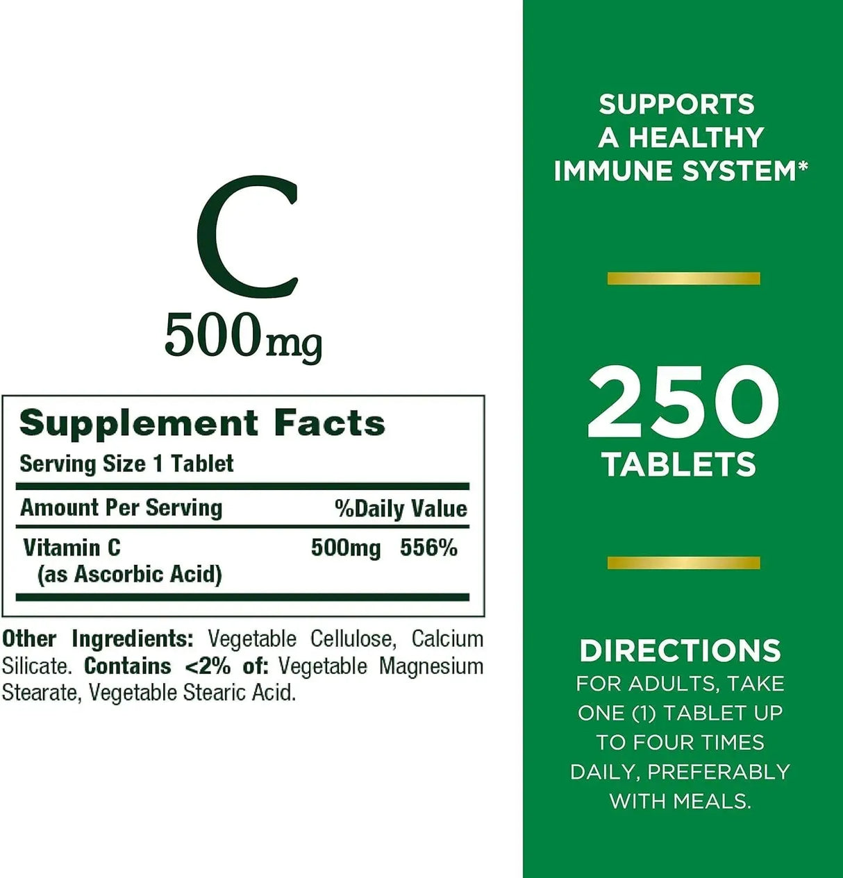 NATURE'S BOUNTY - Nature’s Bounty Vitamin C 500Mg. 240 Tabletas - The Red Vitamin MX - Suplementos Alimenticios - {{ shop.shopifyCountryName }}