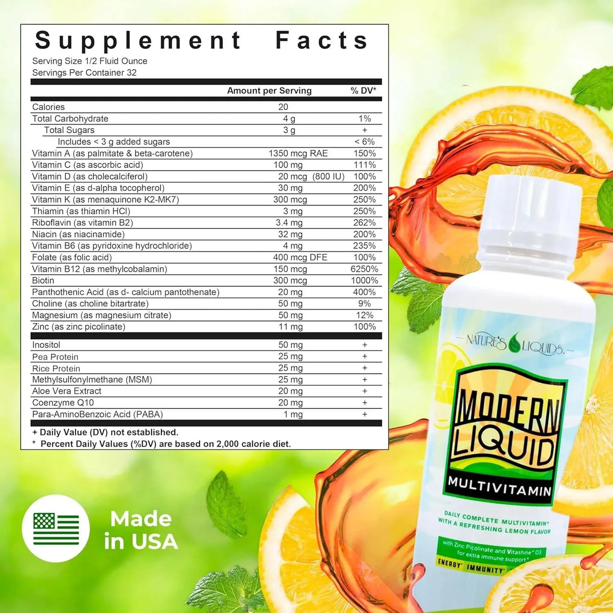 NATURE'S LIQUIDS - Nature's Liquids Modern Liquid Multivitamin 473Ml. - The Red Vitamin MX - Suplementos Alimenticios - {{ shop.shopifyCountryName }}