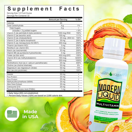 NATURE'S LIQUIDS - Nature's Liquids Modern Liquid Multivitamin 473Ml. - The Red Vitamin MX - Suplementos Alimenticios - {{ shop.shopifyCountryName }}