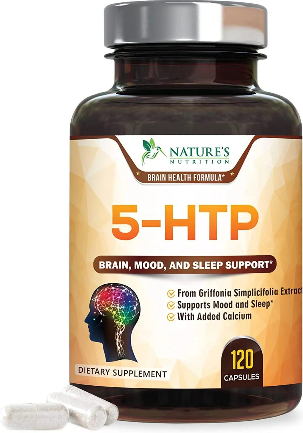 NATURE'S NUTRITION - Nature's Nutrition 5-HTP 200Mg. 120 Capsulas - The Red Vitamin MX - Suplementos Alimenticios - {{ shop.shopifyCountryName }}