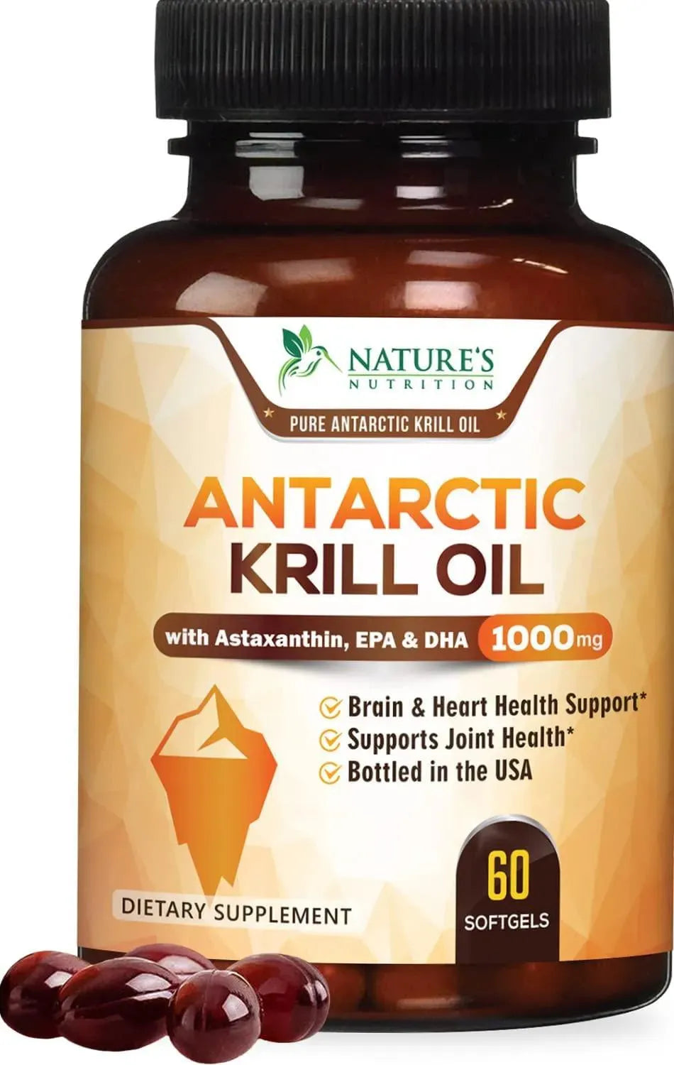 NATURE'S NUTRITION - Nature's Nutrition Antarctic Krill Oil 1000Mg. 60 Capsulas Blandas - The Red Vitamin MX - Suplementos Alimenticios - {{ shop.shopifyCountryName }}