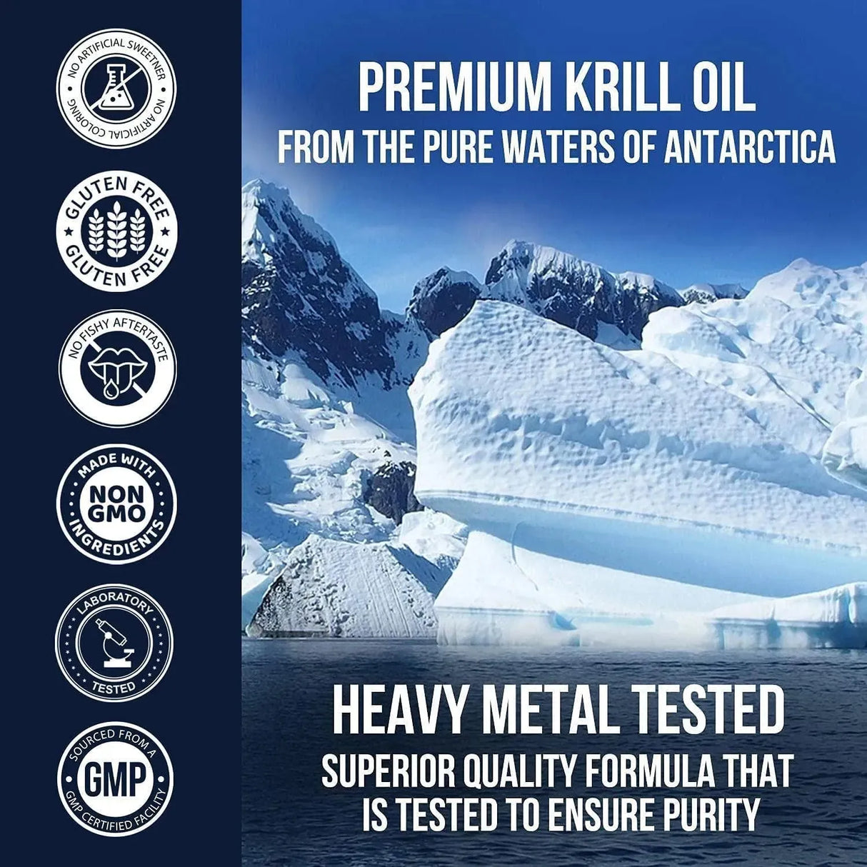 NATURE'S NUTRITION - Nature's Nutrition Antarctic Krill Oil 1000Mg. 60 Capsulas Blandas - The Red Vitamin MX - Suplementos Alimenticios - {{ shop.shopifyCountryName }}