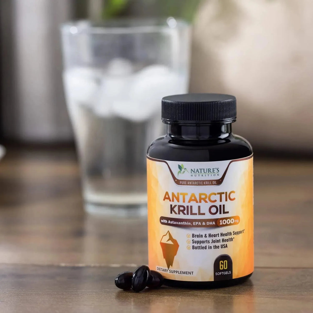 NATURE'S NUTRITION - Nature's Nutrition Antarctic Krill Oil 1000Mg. 60 Capsulas Blandas - The Red Vitamin MX - Suplementos Alimenticios - {{ shop.shopifyCountryName }}