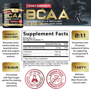 NATURE'S NUTRITION - Nature's Nutrition BCAA Powder Watermelon 45 Servicios 292Gr. - The Red Vitamin MX - Suplementos Alimenticios - {{ shop.shopifyCountryName }}