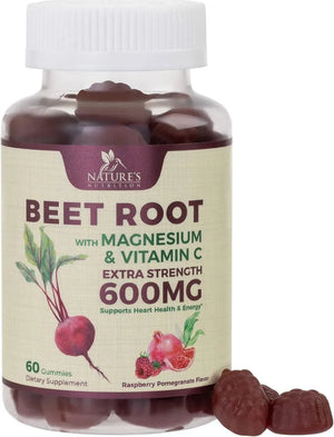 NATURE'S NUTRITION - Nature's Nutrition Beet Chews Gummies with Beetroot 60 Gomitas - The Red Vitamin MX - Suplementos Alimenticios - {{ shop.shopifyCountryName }}