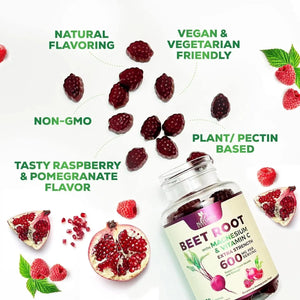 NATURE'S NUTRITION - Nature's Nutrition Beet Chews Gummies with Beetroot 60 Gomitas - The Red Vitamin MX - Suplementos Alimenticios - {{ shop.shopifyCountryName }}