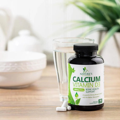 NATURE'S NUTRITION - Nature's Nutrition Calcium 1200Mg. Plus Vitamin D3 180 Tabletas - The Red Vitamin MX - Suplementos Alimenticios - {{ shop.shopifyCountryName }}