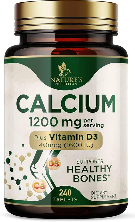 NATURE'S NUTRITION - Nature's Nutrition Calcium Vitamin D3 1200Mg. 240 Tabletas - The Red Vitamin MX - Suplementos Alimenticios - {{ shop.shopifyCountryName }}