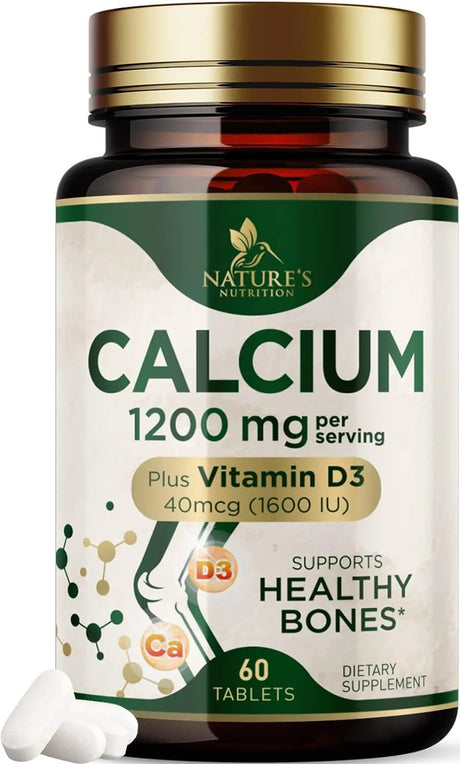 NATURE'S NUTRITION - Nature's Nutrition Calcium Vitamin D3 1200Mg. 60 Tabletas - The Red Vitamin MX - Suplementos Alimenticios - {{ shop.shopifyCountryName }}