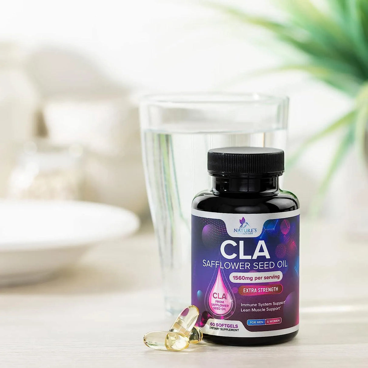 NATURE'S NUTRITION - Nature's Nutrition Conjugated Linoleic Acid CLA 1560Mg. 60 Capsulas Blandas - The Red Vitamin MX - Suplementos Alimenticios - {{ shop.shopifyCountryName }}