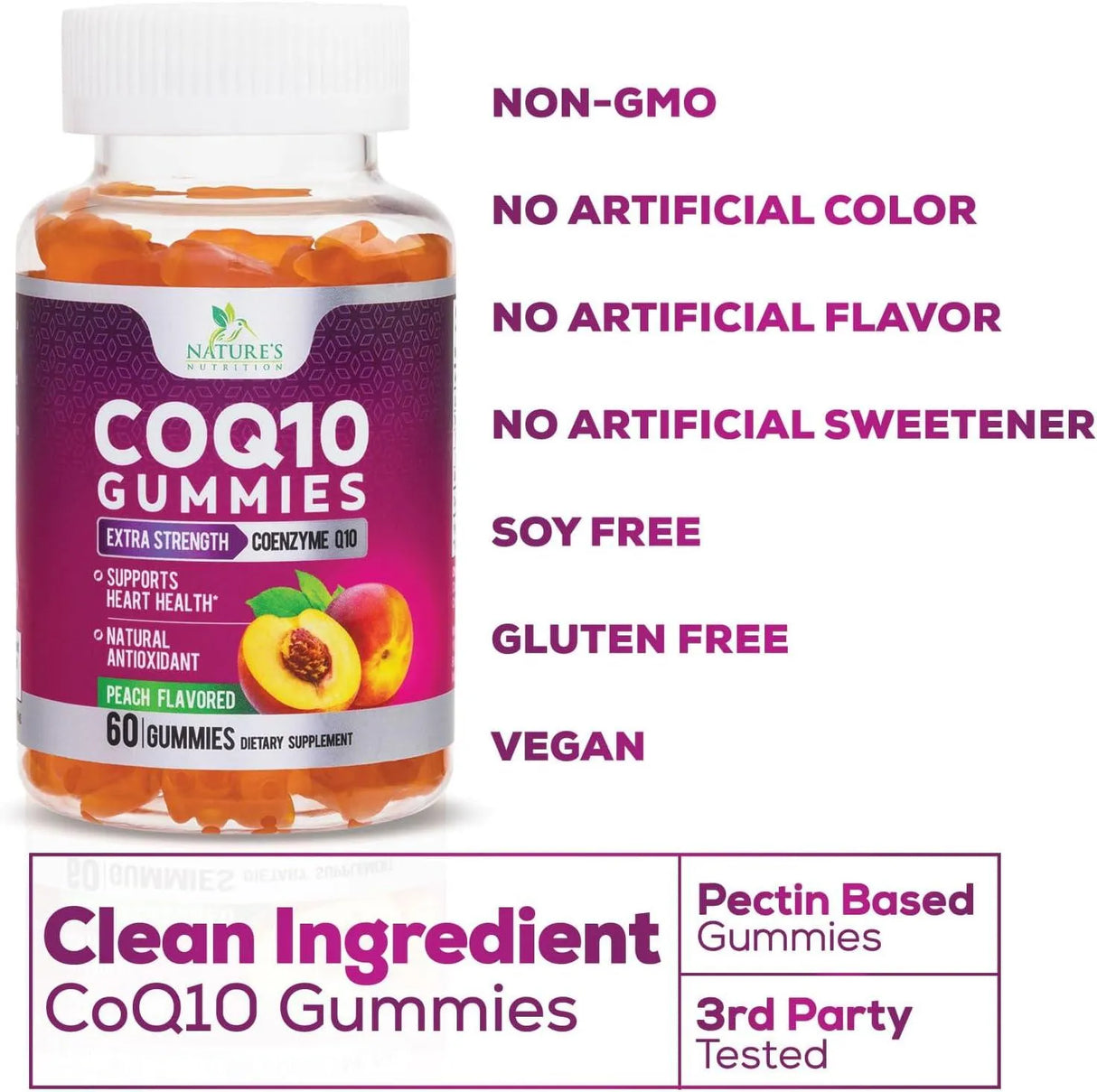 NATURE'S NUTRITION - Nature's Nutrition CoQ10 100Mg. 60 Gomitas - The Red Vitamin MX - Suplementos Alimenticios - {{ shop.shopifyCountryName }}