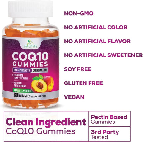 NATURE'S NUTRITION - Nature's Nutrition CoQ10 100Mg. 60 Gomitas - The Red Vitamin MX - Suplementos Alimenticios - {{ shop.shopifyCountryName }}