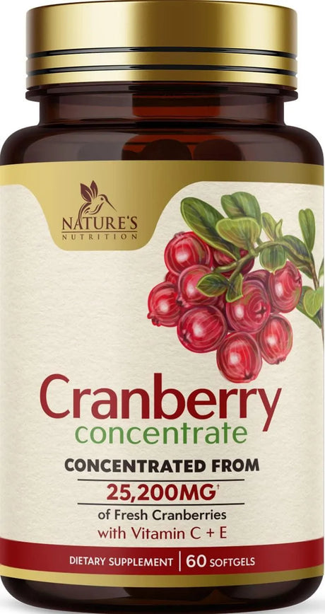 NATURE'S NUTRITION - Nature's Nutrition Cranberry Supplement 60 Capsulas Blandas - The Red Vitamin MX - Suplementos Alimenticios - {{ shop.shopifyCountryName }}