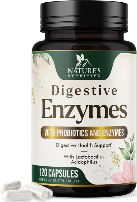 NATURE'S NUTRITION - Nature's Nutrition Digestive Enzymes 120 Capsulas - The Red Vitamin MX - Suplementos Alimenticios - {{ shop.shopifyCountryName }}