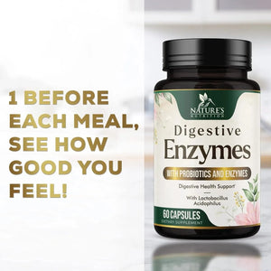 NATURE'S NUTRITION - Nature's Nutrition Digestive Enzymes 60 Capsulas - The Red Vitamin MX - Suplementos Alimenticios - {{ shop.shopifyCountryName }}