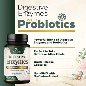 NATURE'S NUTRITION - Nature's Nutrition Digestive Enzymes 60 Capsulas - The Red Vitamin MX - Suplementos Alimenticios - {{ shop.shopifyCountryName }}