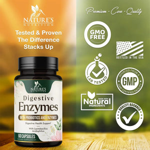 NATURE'S NUTRITION - Nature's Nutrition Digestive Enzymes 60 Capsulas - The Red Vitamin MX - Suplementos Alimenticios - {{ shop.shopifyCountryName }}