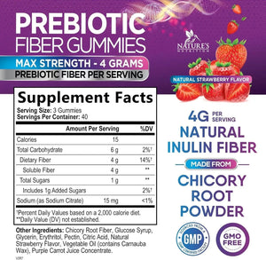 NATURE'S NUTRITION - Nature's Nutrition Fiber Gummies for Adults 120 Gomitas - The Red Vitamin MX - Suplementos Alimenticios - {{ shop.shopifyCountryName }}