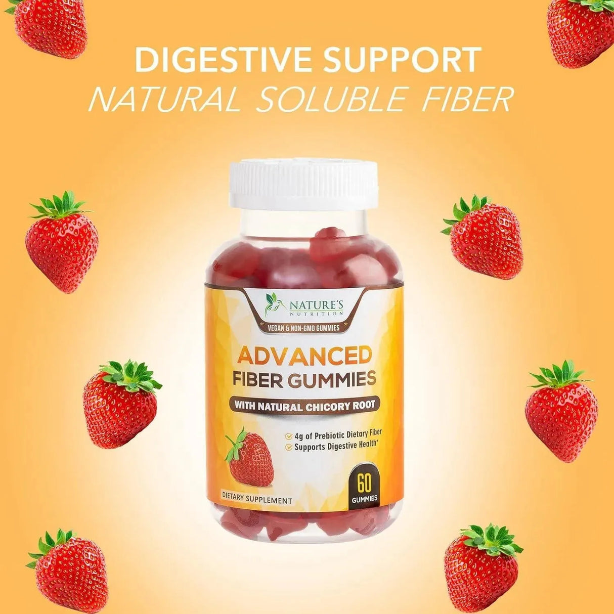 NATURE'S NUTRITION - Nature's Nutrition Fiber Gummies for Adults 60 Gomitas - The Red Vitamin MX - Suplementos Alimenticios - {{ shop.shopifyCountryName }}