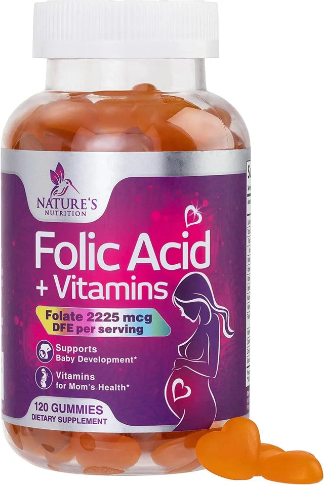 NATURE'S NUTRITION - Nature's Nutrition Folic Acid Prenatal Multivitamin 120 Gomitas - The Red Vitamin MX - Suplementos Alimenticios - {{ shop.shopifyCountryName }}