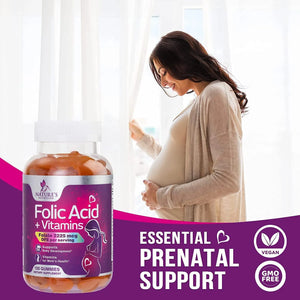 NATURE'S NUTRITION - Nature's Nutrition Folic Acid Prenatal Multivitamin 120 Gomitas - The Red Vitamin MX - Suplementos Alimenticios - {{ shop.shopifyCountryName }}