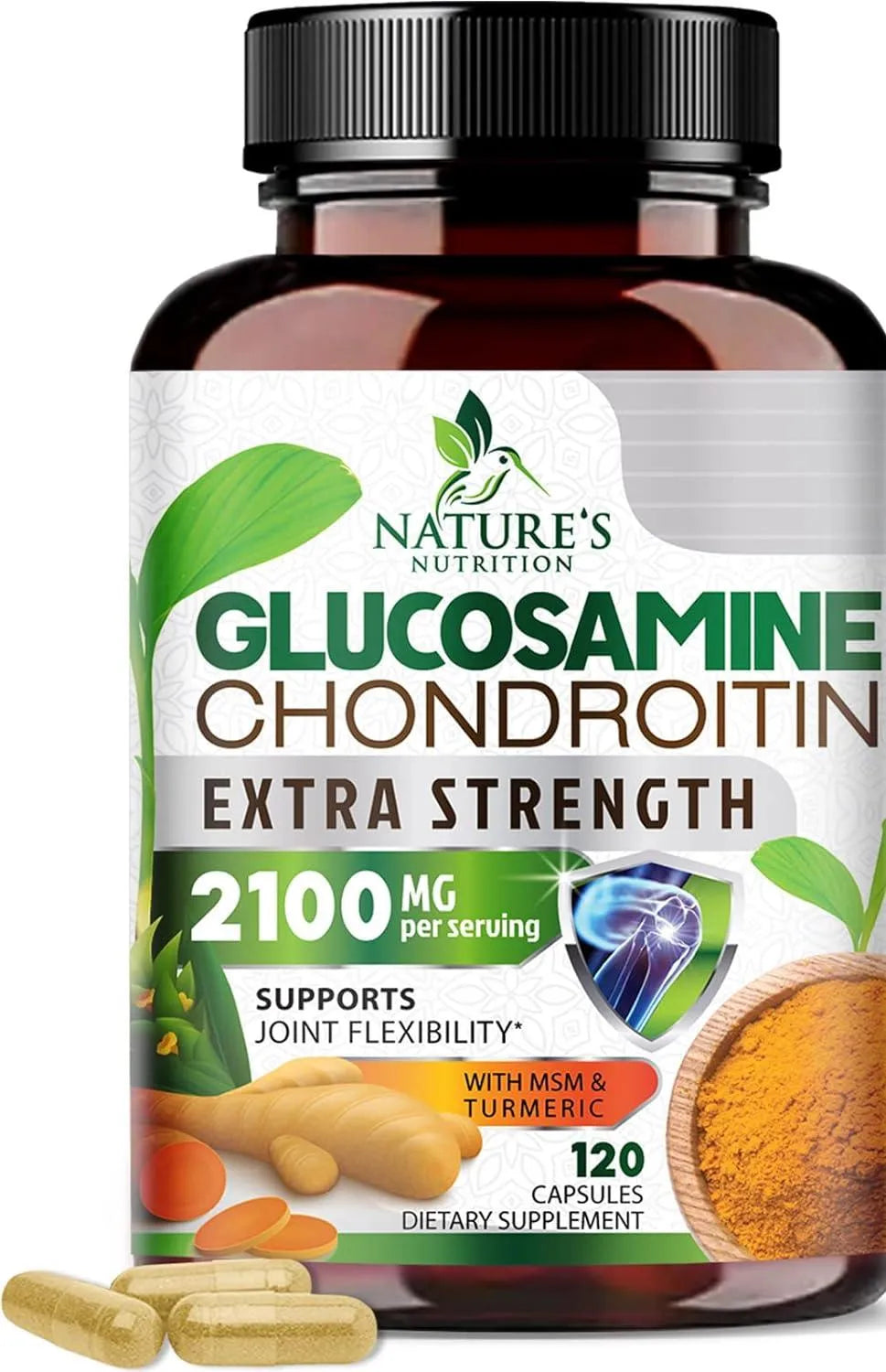 NATURE'S NUTRITION - Nature's Nutrition Glucosamine Chondroitin MSM Complex 120 Capsulas - The Red Vitamin MX - Suplementos Alimenticios - {{ shop.shopifyCountryName }}