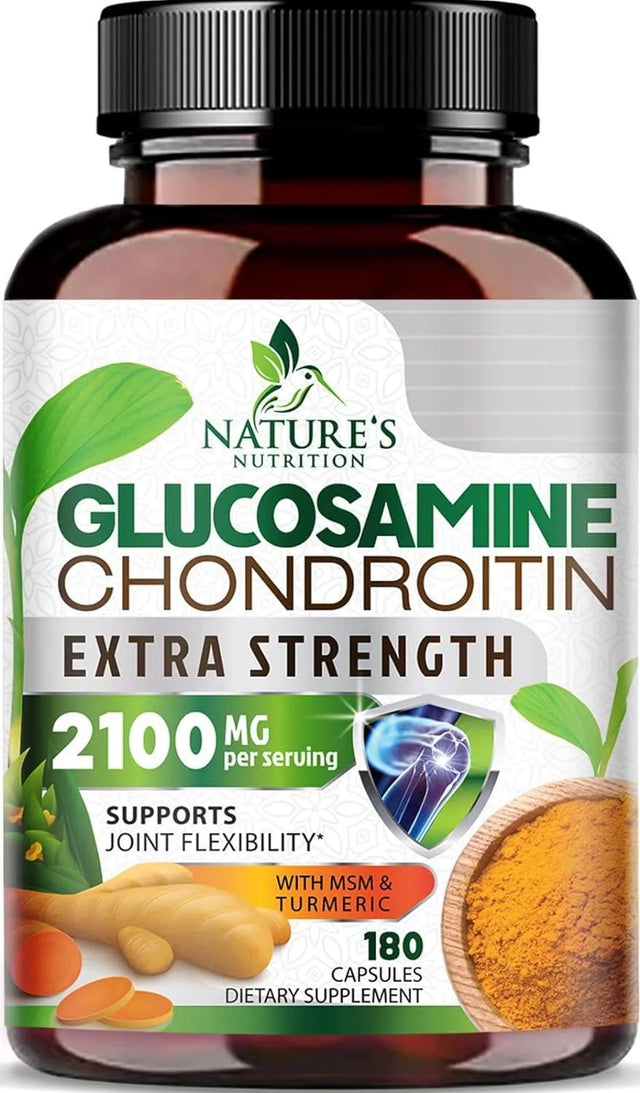 NATURE'S NUTRITION - Nature's Nutrition Glucosamine Chondroitin MSM Complex 180 Capsulas - The Red Vitamin MX - Suplementos Alimenticios - {{ shop.shopifyCountryName }}