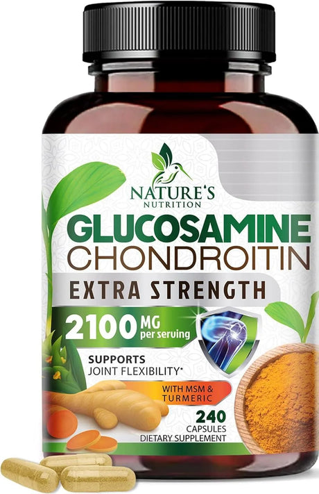 NATURE'S NUTRITION - Nature's Nutrition Glucosamine Chondroitin MSM Complex 240 Capsulas - The Red Vitamin MX - Suplementos Alimenticios - {{ shop.shopifyCountryName }}