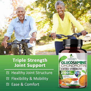 NATURE'S NUTRITION - Nature's Nutrition Glucosamine Chondroitin MSM Complex 240 Capsulas - The Red Vitamin MX - Suplementos Alimenticios - {{ shop.shopifyCountryName }}