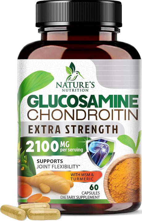 NATURE'S NUTRITION - Nature's Nutrition Glucosamine Chondroitin MSM Complex 60 Capsulas - The Red Vitamin MX - Suplementos Alimenticios - {{ shop.shopifyCountryName }}