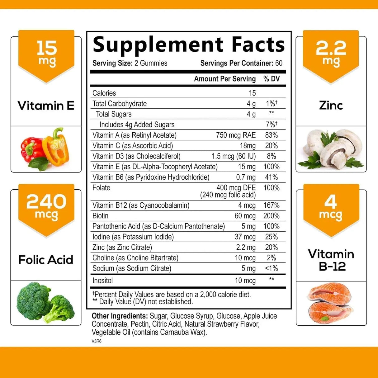 NATURE'S NUTRITION - Nature's Nutrition Multivitamin for Women & Men 120 Gomitas - The Red Vitamin MX - Suplementos Alimenticios - {{ shop.shopifyCountryName }}