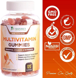 NATURE'S NUTRITION - Nature's Nutrition Multivitamin for Women & Men 120 Gomitas - The Red Vitamin MX - Suplementos Alimenticios - {{ shop.shopifyCountryName }}