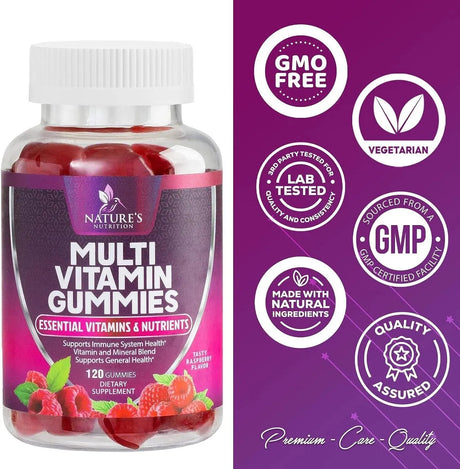 NATURE'S NUTRITION - Nature's Nutrition Multivitamin Gummies 120 Gomitas - The Red Vitamin MX - Suplementos Alimenticios - {{ shop.shopifyCountryName }}