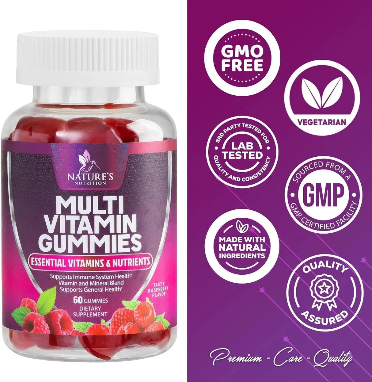NATURE'S NUTRITION - Nature's Nutrition Multivitamin Gummies 60 Gomitas - The Red Vitamin MX - Suplementos Alimenticios - {{ shop.shopifyCountryName }}