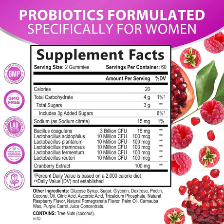 NATURE'S NUTRITION - Nature's Nutrition Probiotics for Women 120 Gomitas - The Red Vitamin MX - Suplementos Alimenticios - {{ shop.shopifyCountryName }}