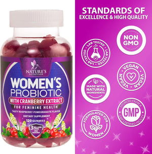 NATURE'S NUTRITION - Nature's Nutrition Probiotics for Women 120 Gomitas - The Red Vitamin MX - Suplementos Alimenticios - {{ shop.shopifyCountryName }}