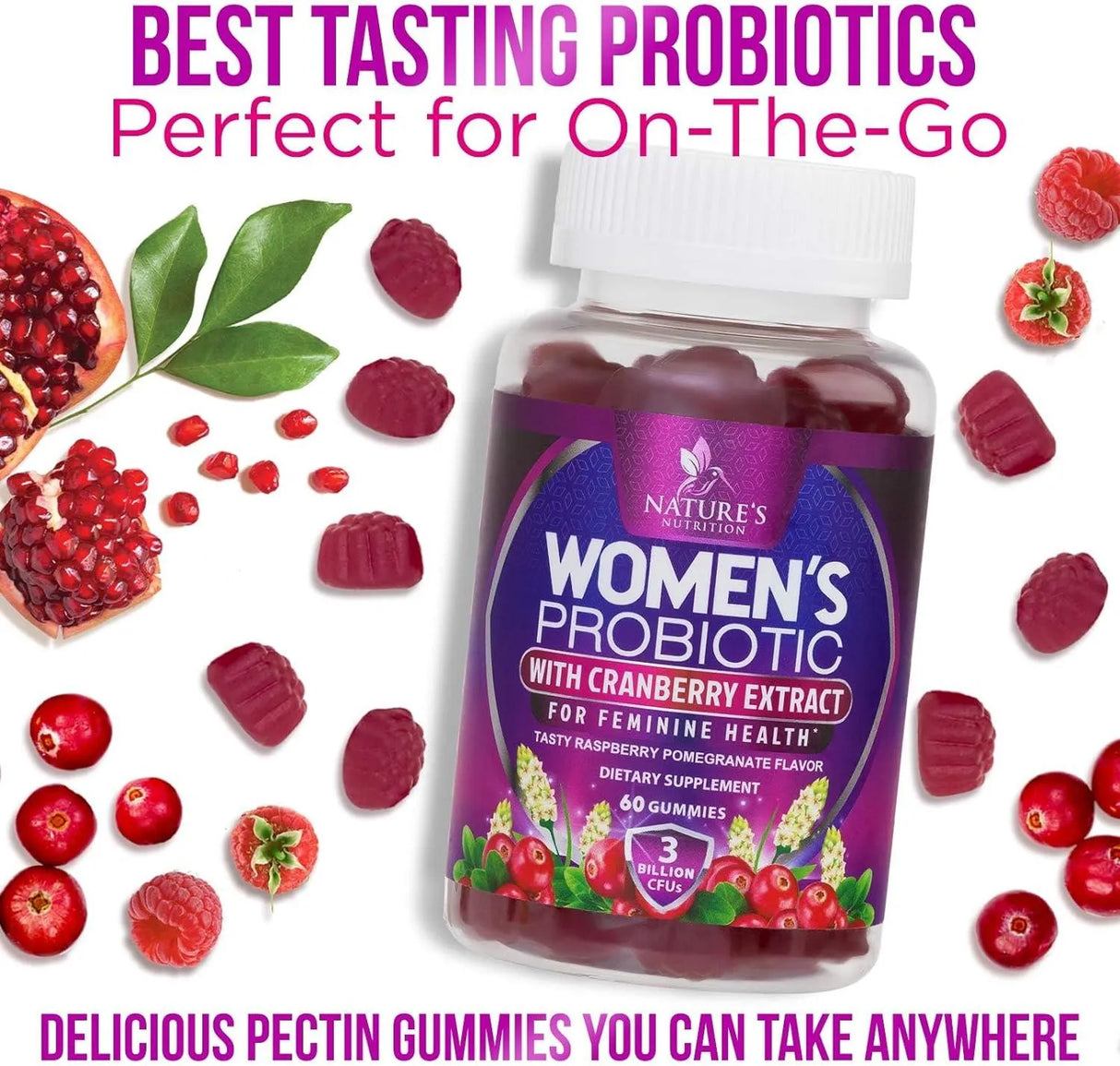 NATURE'S NUTRITION - Nature's Nutrition Probiotics for Women 60 Gomitas - The Red Vitamin MX - Suplementos Alimenticios - {{ shop.shopifyCountryName }}