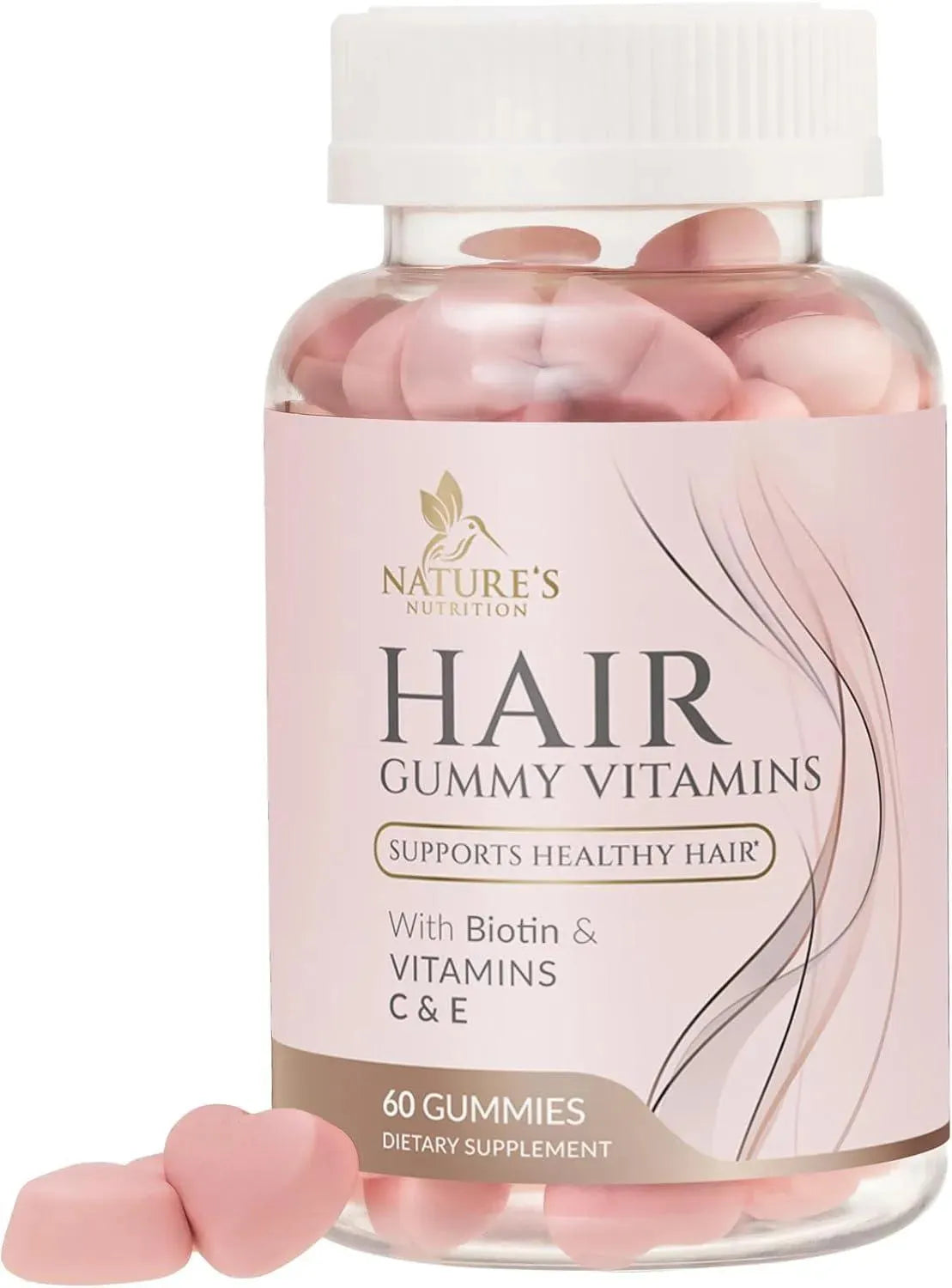 NATURE'S NUTRITION - Nature's Nutrition Sugar Free Hair Vitamins Gummies with Biotin 60 Gomitas - The Red Vitamin MX - Suplementos Alimenticios - {{ shop.shopifyCountryName }}