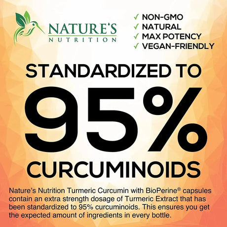 NATURE'S NUTRITION - Nature's Nutrition Turmeric Curcumin 1950Mg. 240 Capsulas - The Red Vitamin MX - Suplementos Alimenticios - {{ shop.shopifyCountryName }}