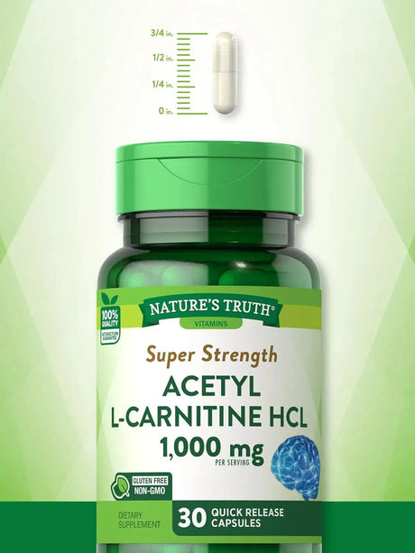 NATURE'S TRUTH - Nature's Truth Acetyl L-Carnitine HCL 1000Mg. 30 Capsulas - The Red Vitamin MX - Suplementos Alimenticios - {{ shop.shopifyCountryName }}