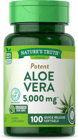 NATURE'S TRUTH - Nature's Truth Aloe Vera Gel 5000Mg. 100 Capsulas Blandas - The Red Vitamin MX - Suplementos Alimenticios - {{ shop.shopifyCountryName }}