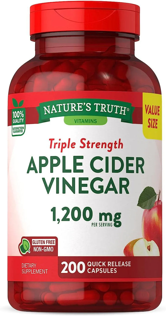 NATURE'S TRUTH - Nature's Truth Apple Cider Vinegar 1200Mg. 200 Capsulas - The Red Vitamin MX - Suplementos Alimenticios - {{ shop.shopifyCountryName }}