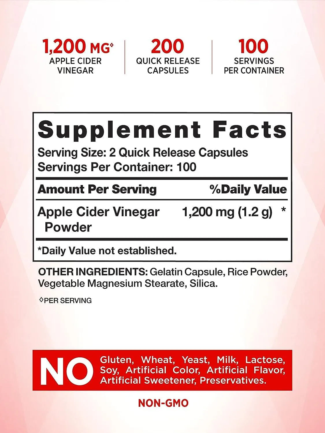 NATURE'S TRUTH - Nature's Truth Apple Cider Vinegar 1200Mg. 200 Capsulas - The Red Vitamin MX - Suplementos Alimenticios - {{ shop.shopifyCountryName }}