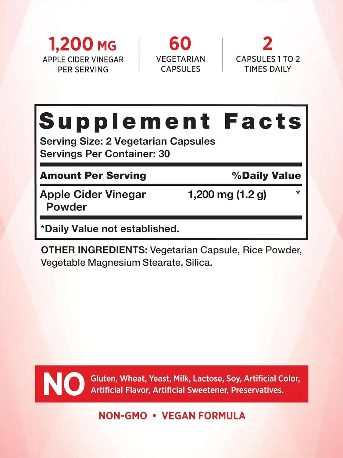 NATURE'S TRUTH - Nature's Truth Apple Cider Vinegar 1200Mg. 60 Capsulas - The Red Vitamin MX - Suplementos Alimenticios - {{ shop.shopifyCountryName }}