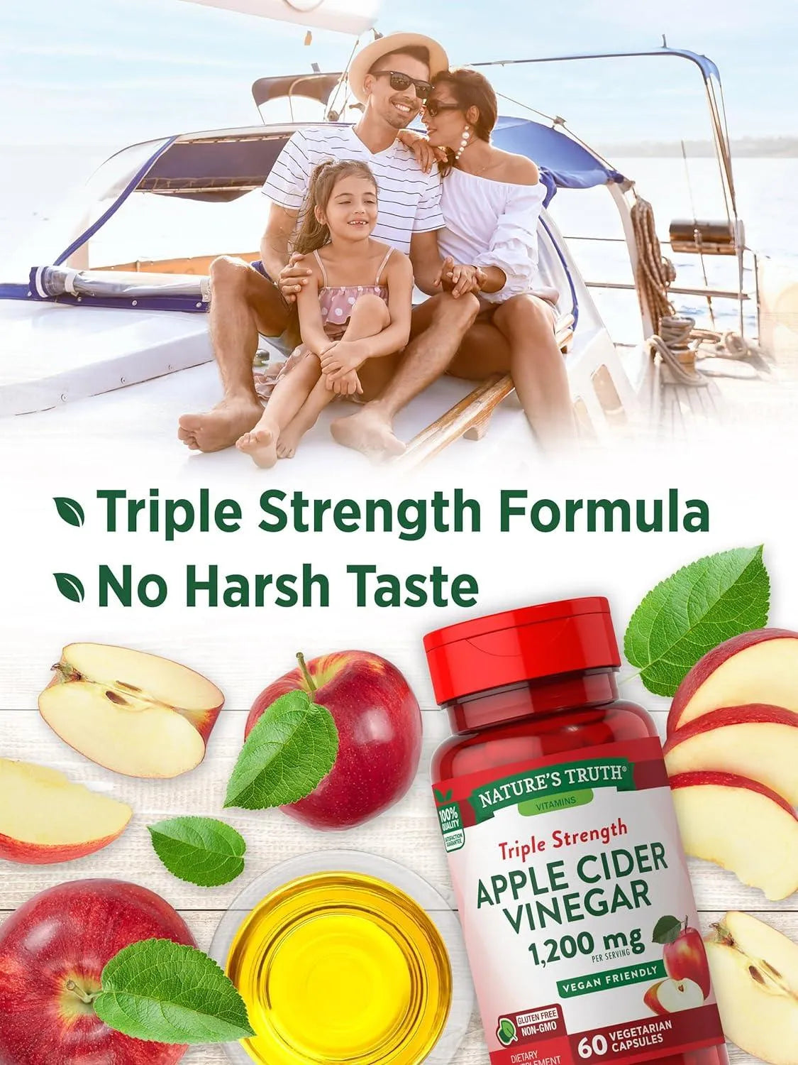 NATURE'S TRUTH - Nature's Truth Apple Cider Vinegar 1200Mg. 60 Capsulas - The Red Vitamin MX - Suplementos Alimenticios - {{ shop.shopifyCountryName }}