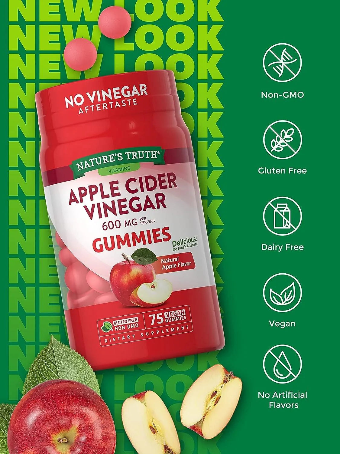 NATURE'S TRUTH - Nature's Truth Apple Cider Vinegar Gummies 600Mg. 75 Gomitas - The Red Vitamin MX - Suplementos Alimenticios - {{ shop.shopifyCountryName }}